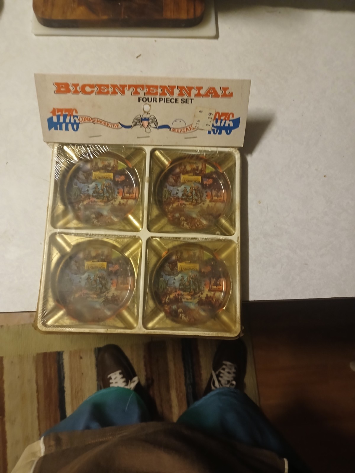 1976 U.S. Bicentennial memorabilia Complete 4 Piece Set Original Packaging
