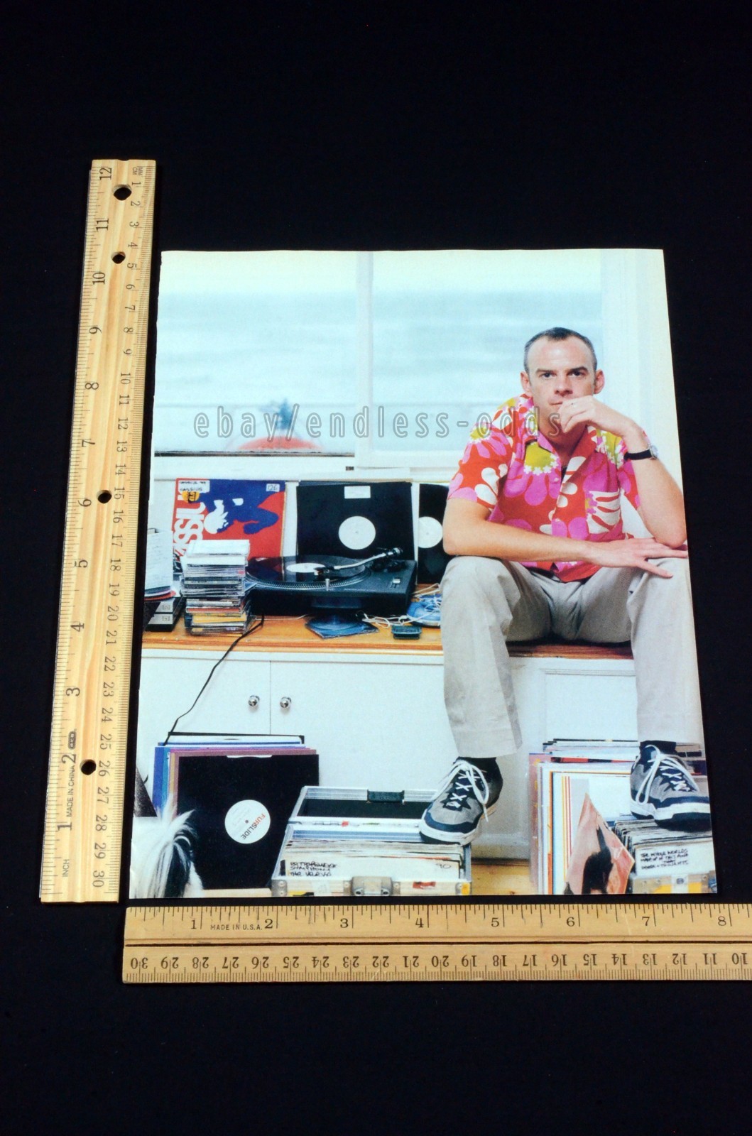 1999 Fatboy Slim Norman Quentin Cook Portrait Magazine Page Print Ad Poster 90s