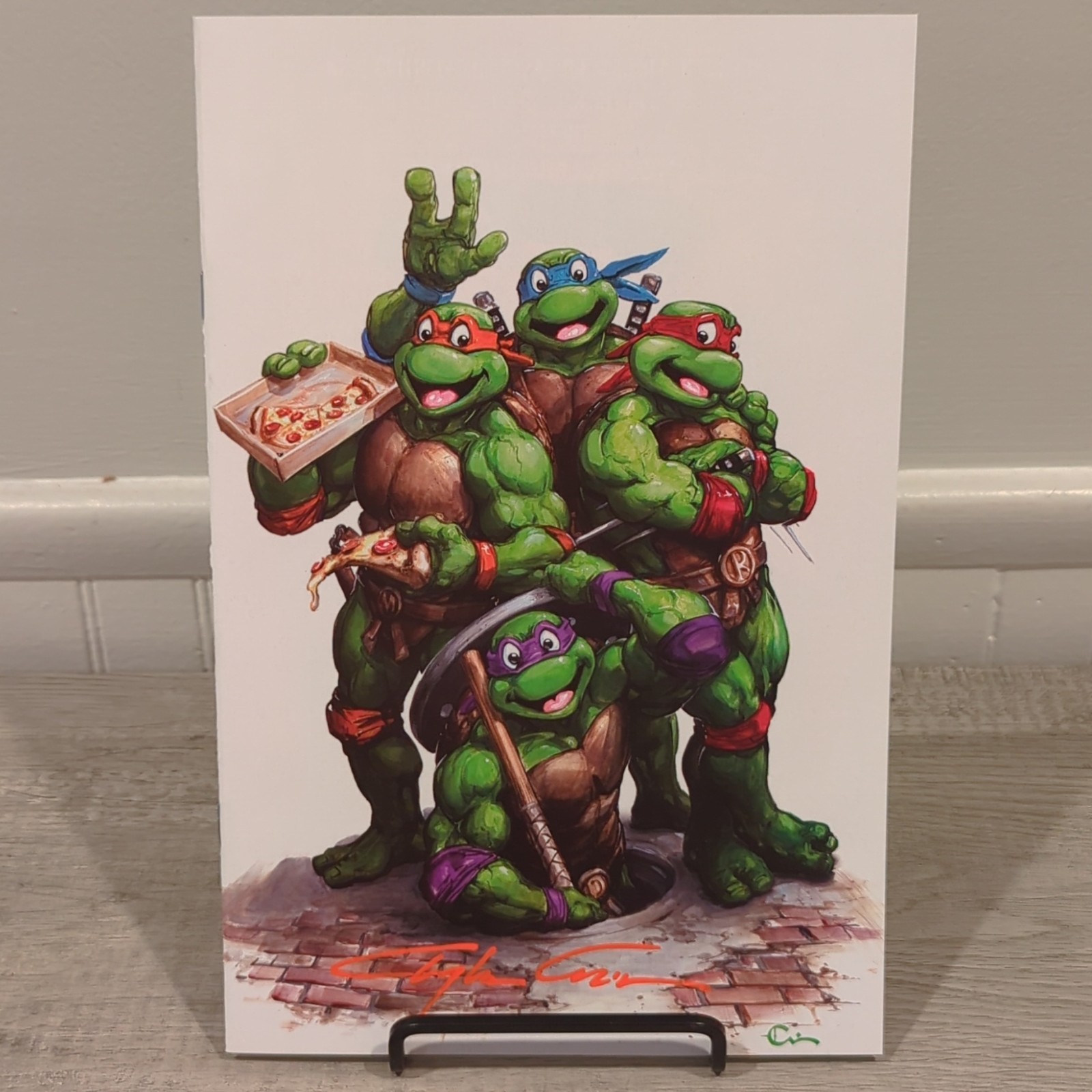 TMNT Saturday Morning Adventures #34 🥷🐢Signed Clayton Crain Virgin LTD 350 COA TMNT Saturday Morning Adventures #34 🥷🐢Signed Clayton Crain Virgin LTD 350 COA