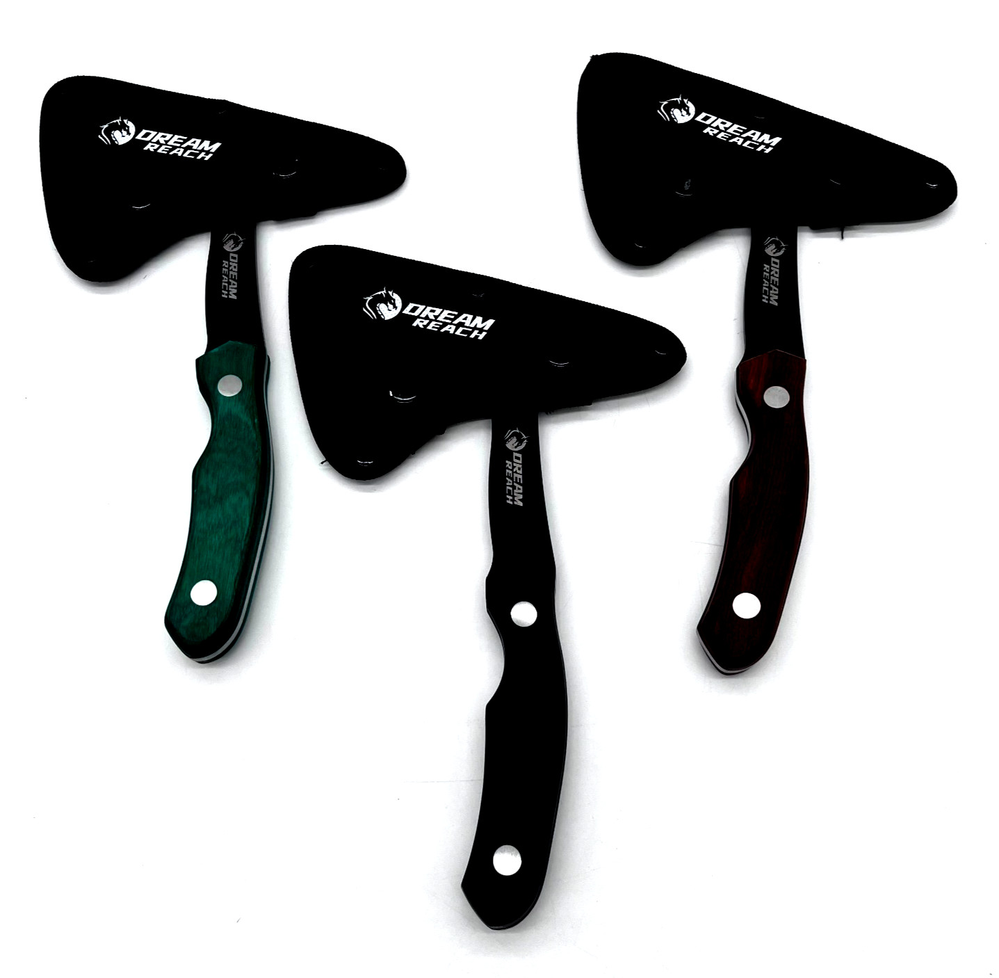 Dream Reach Professional Throwing Axe With Cover Lot Of 3 Dream Reach Professional Throwing Axe With Cover Lot Of 3