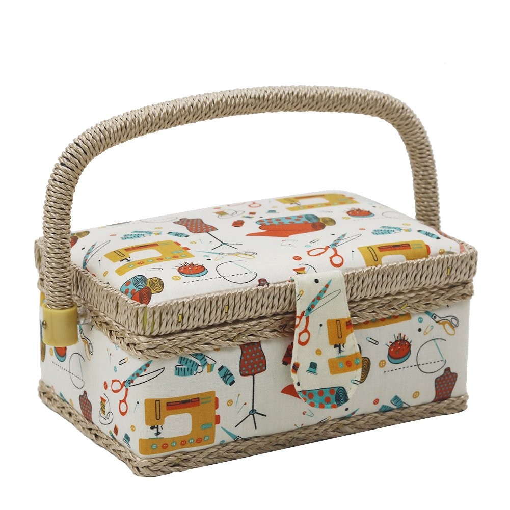 D&D Sewing Basket Sewing Kit Accessories Small Sewing Organizer Mini Sewing