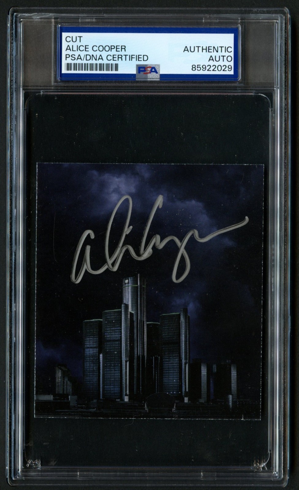 Alice Cooper signed autograph 3.5x4 Singer Rock Star Cut PSA Slabbed Alice Cooper signed autograph 3.5x4 Singer Rock Star Cut PSA Slabbed