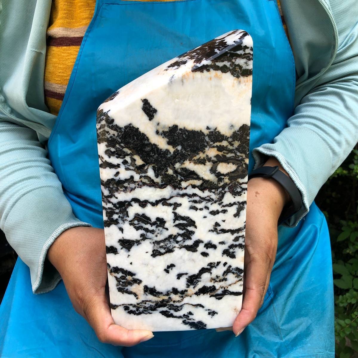 7.96LB Natural Beautiful Zebra Calcite Crystal Mineral Specimen Healing 2176