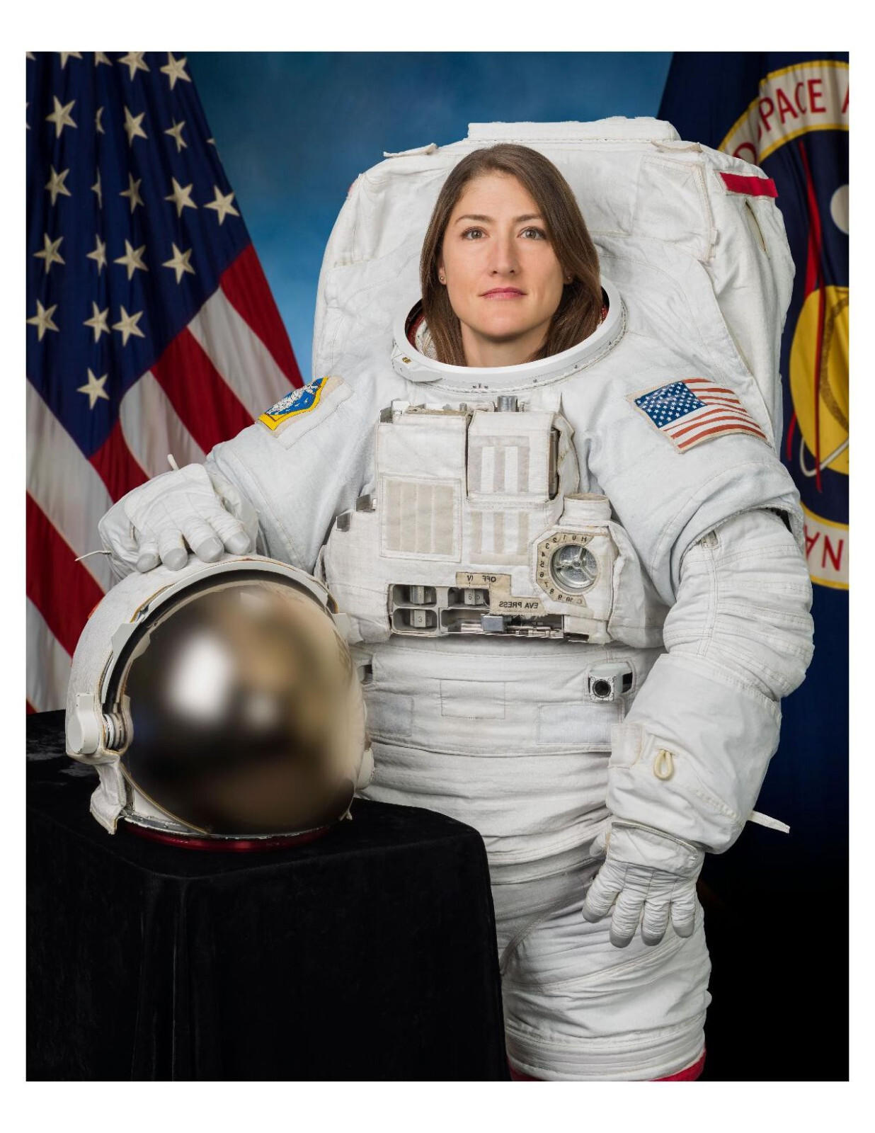 NASA Astronaut Christina Koch 2018 Portrait 8x10 Photo On 8.5\