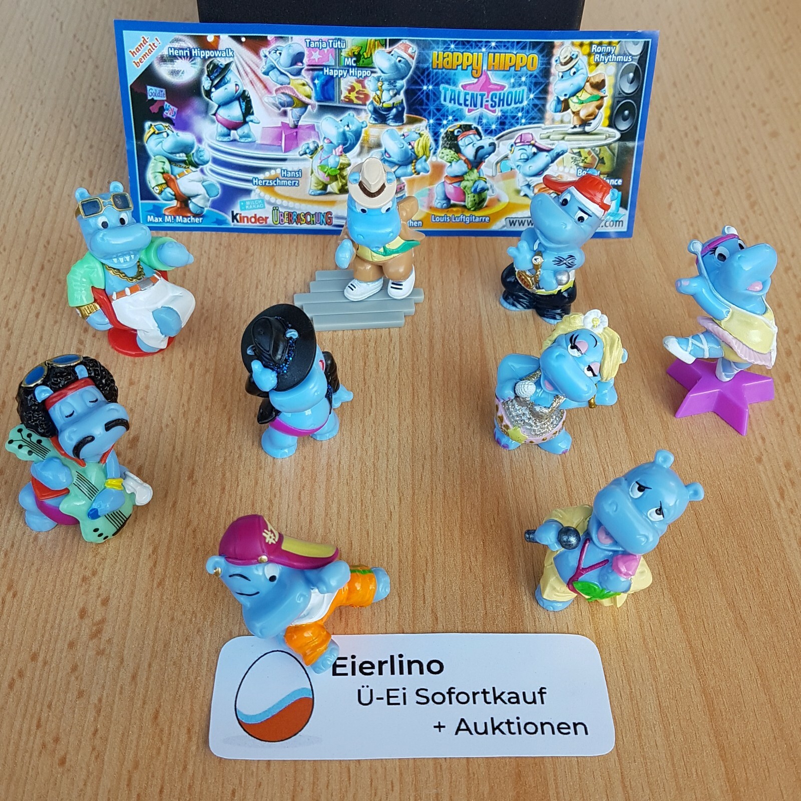 TOP KINDER SURPRISE SET - Happy Hippo Talent Show - MINT 1.3 TOP KINDER SURPRISE SET - Happy Hippo Talent Show - MINT 1.3
