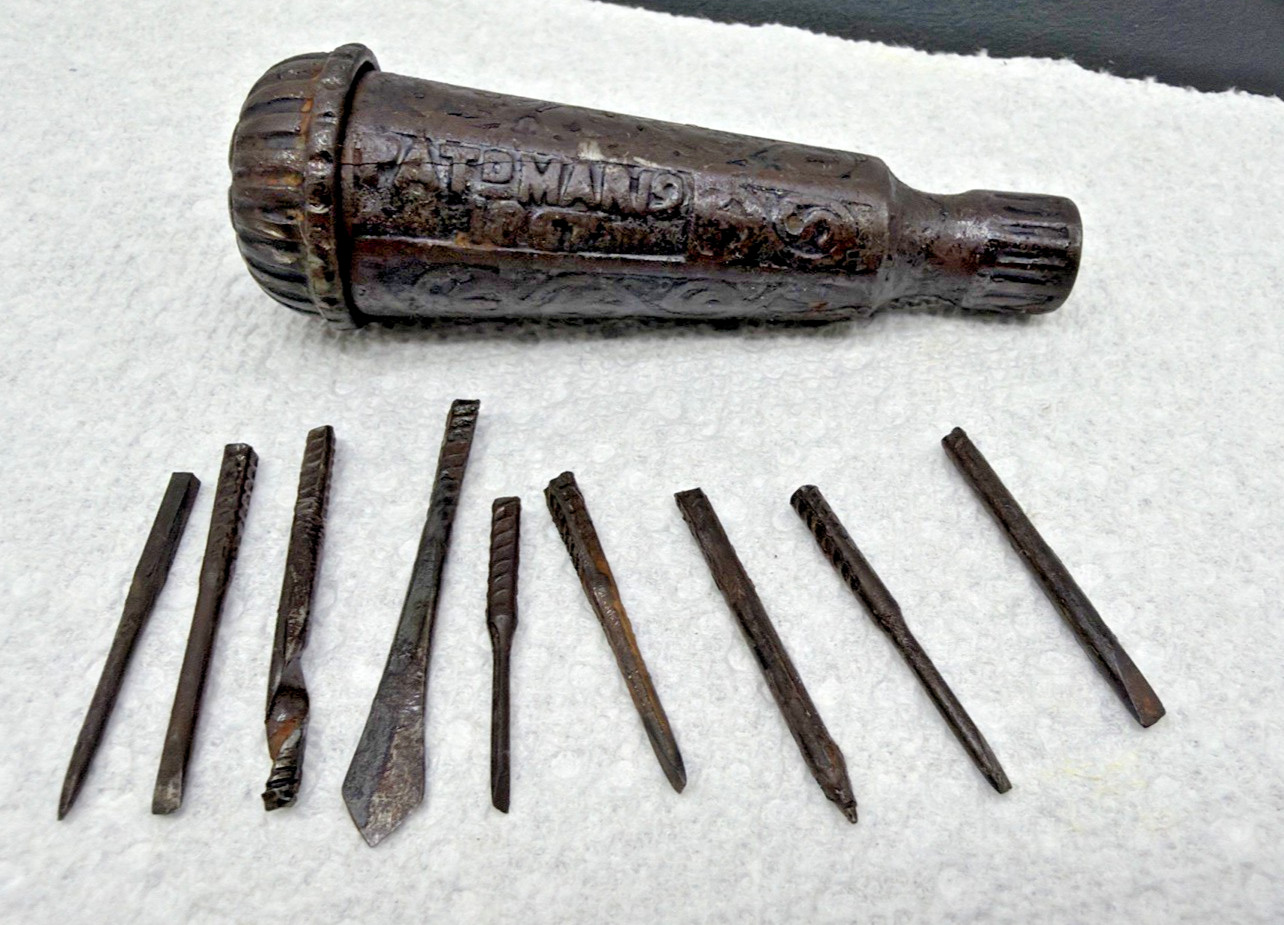 Antique Stanley Excelsior #2 Multi-tool Pat March, 19,1867--9 bits USA Antique Stanley Excelsior #2 Multi-tool Pat March, 19,1867--9 bits USA