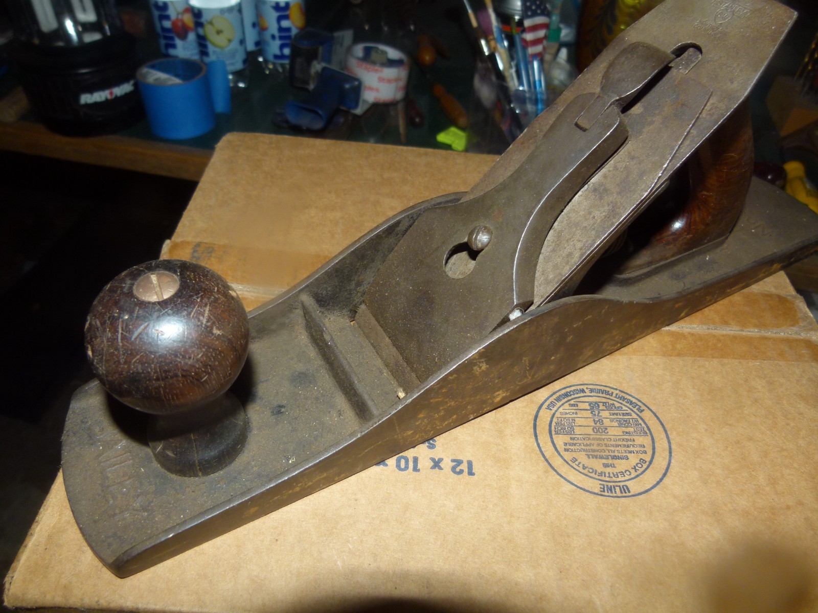 ANTIQUE TOOL S   STANLEY  5  1/2 C PLANE  SOLID AND VERY GOOD NEEDS A CLEANING