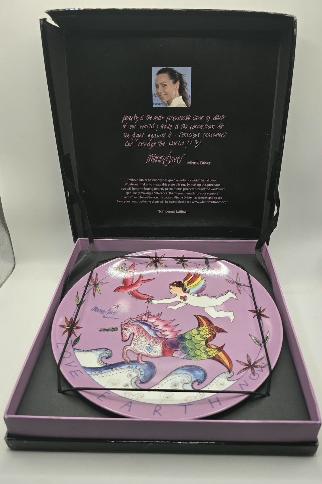 MINNIE DRIVER Whatever It Takes Ltd Collectible Plate #C443