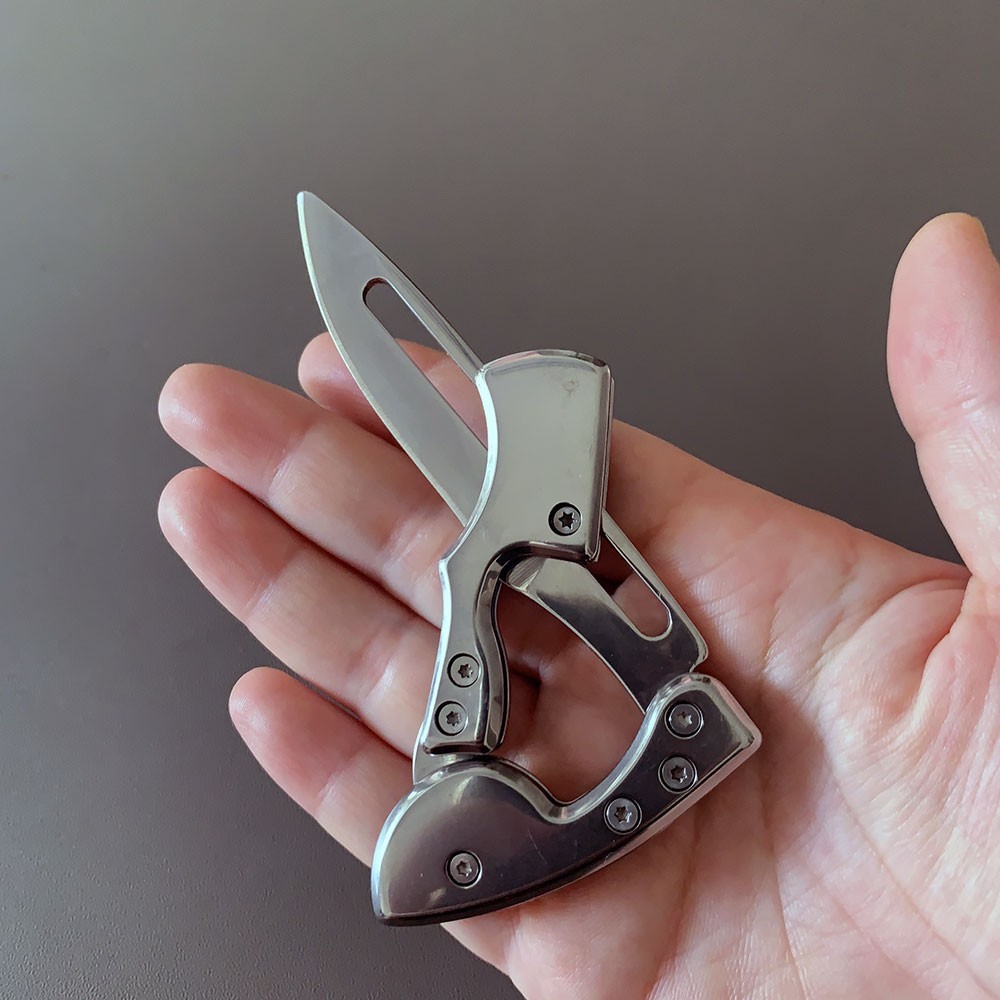 Mini Folding Pocket Knife Stainless Steel Outdoor Camping EDC Fruit Knife