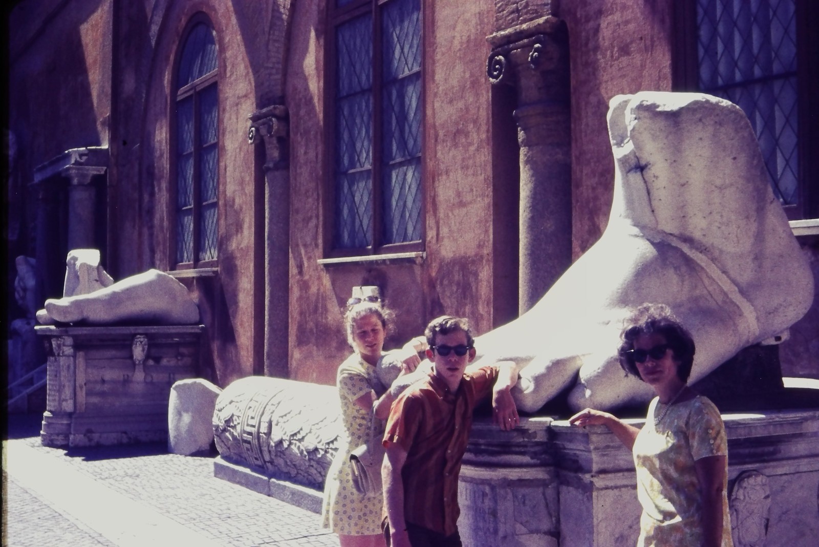 c1960\'s Agfachrome 35mm Slide, Roman Forum Rome Italy Ancient Ruins Tourists c1960\'s Agfachrome 35mm Slide, Roman Forum Rome Italy Ancient Ruins Tourists