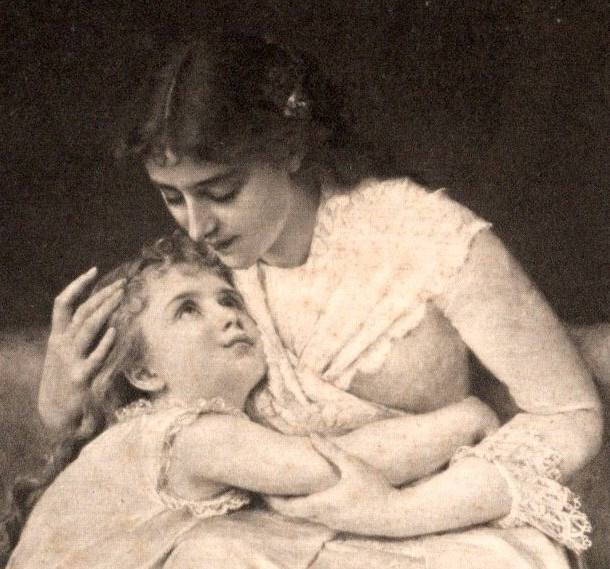 * Antique UDB Postcard Forgiven French Artist Émile Munier c1900s Collector