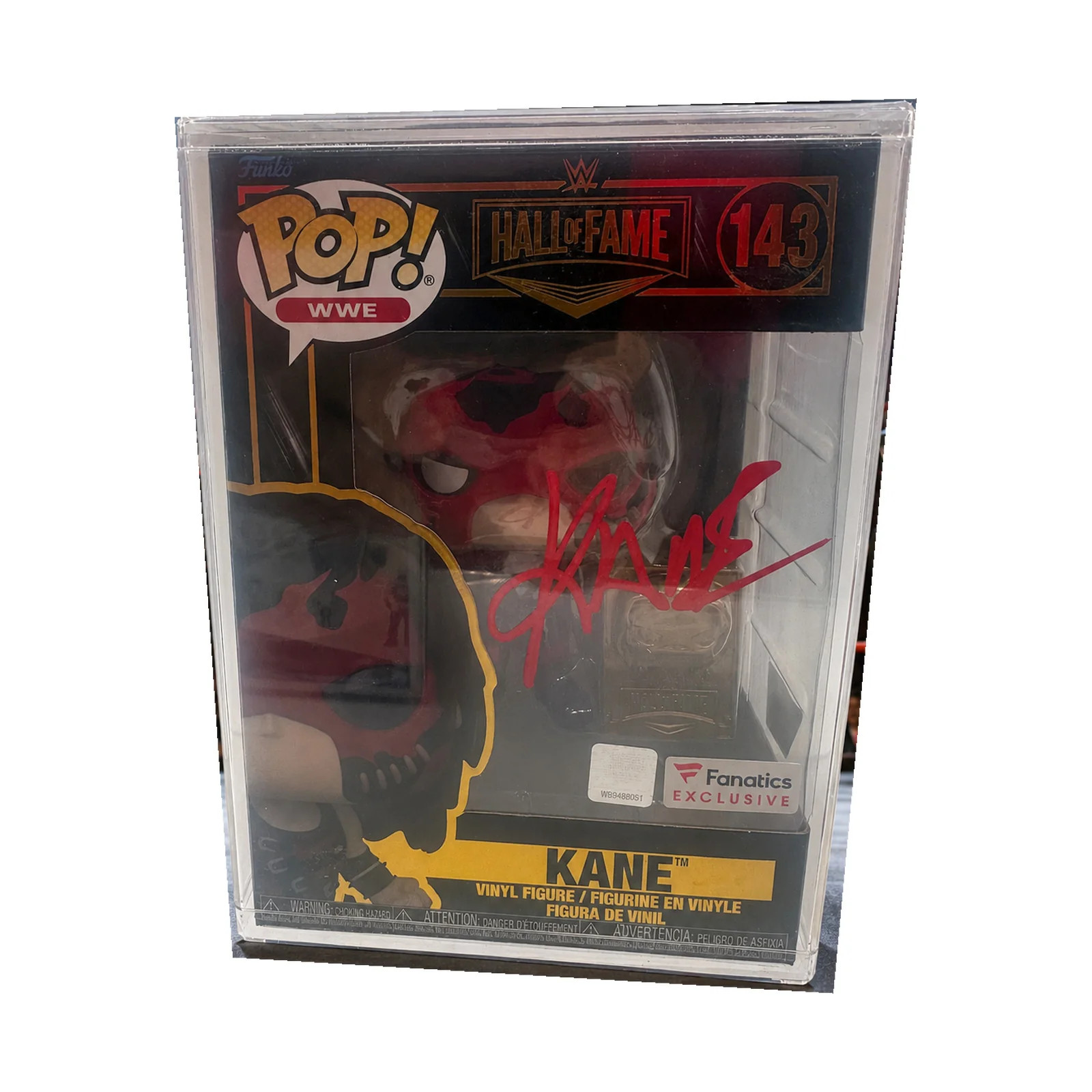 Funko Pop WWE Kane #143 Autographed