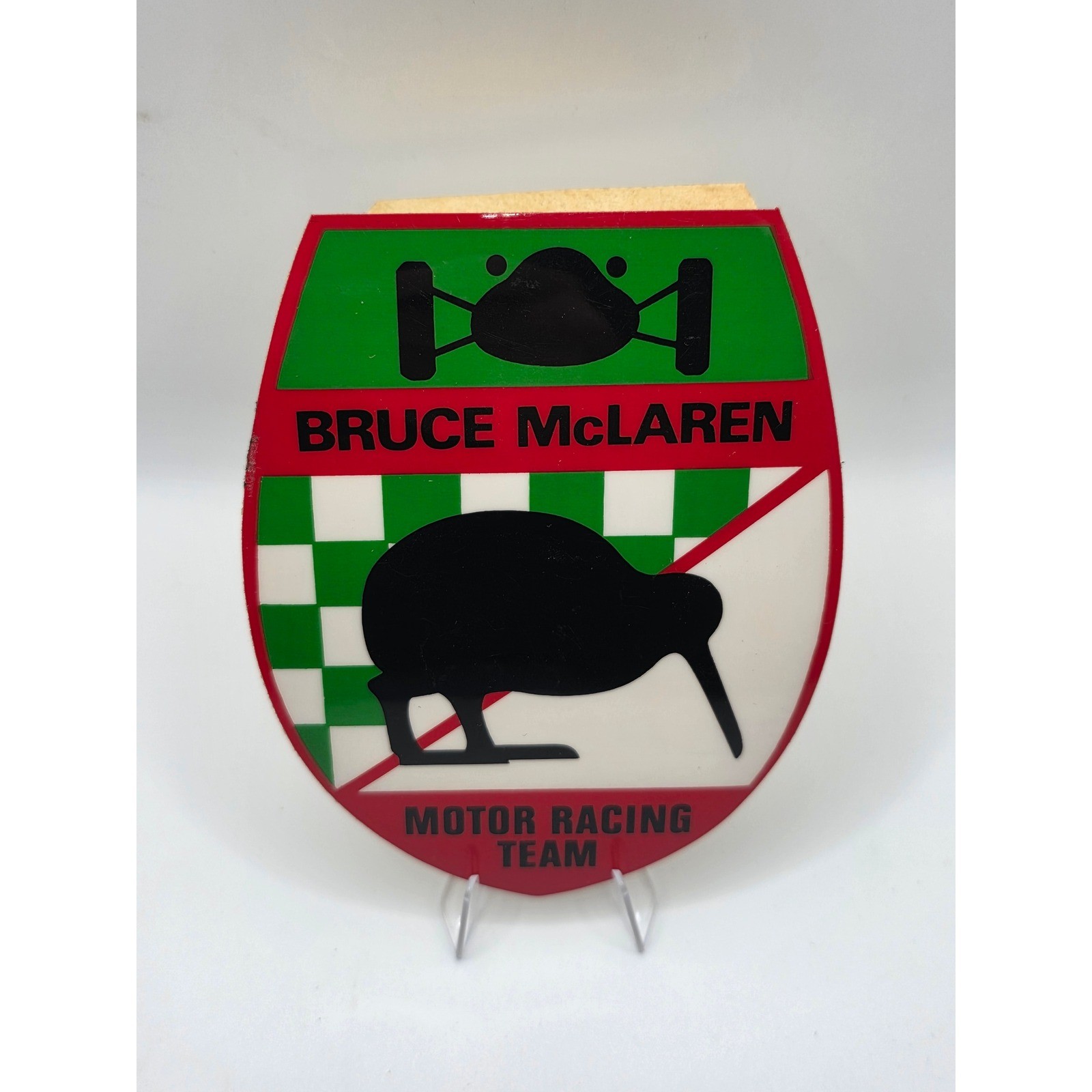 Vintage Bruce McLaren Motor Racing Team Kiwi Decal 5\ Vintage Bruce McLaren Motor Racing Team Kiwi Decal 5\