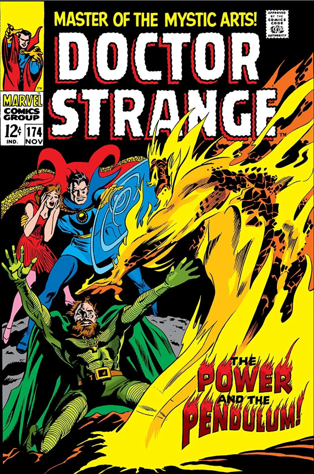 DOCTOR STRANGE #174 vintage $0.12 1968 supernatural occult superhero comic book DOCTOR STRANGE #174 vintage $0.12 1968 supernatural occult superhero comic book