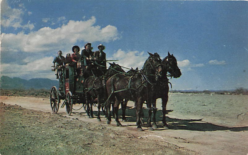 Postcard AZ: Old Stagecoach of the West, Phoenix, Arizona Posted 1955 Postcard AZ: Old Stagecoach of the West, Phoenix, Arizona Posted 1955