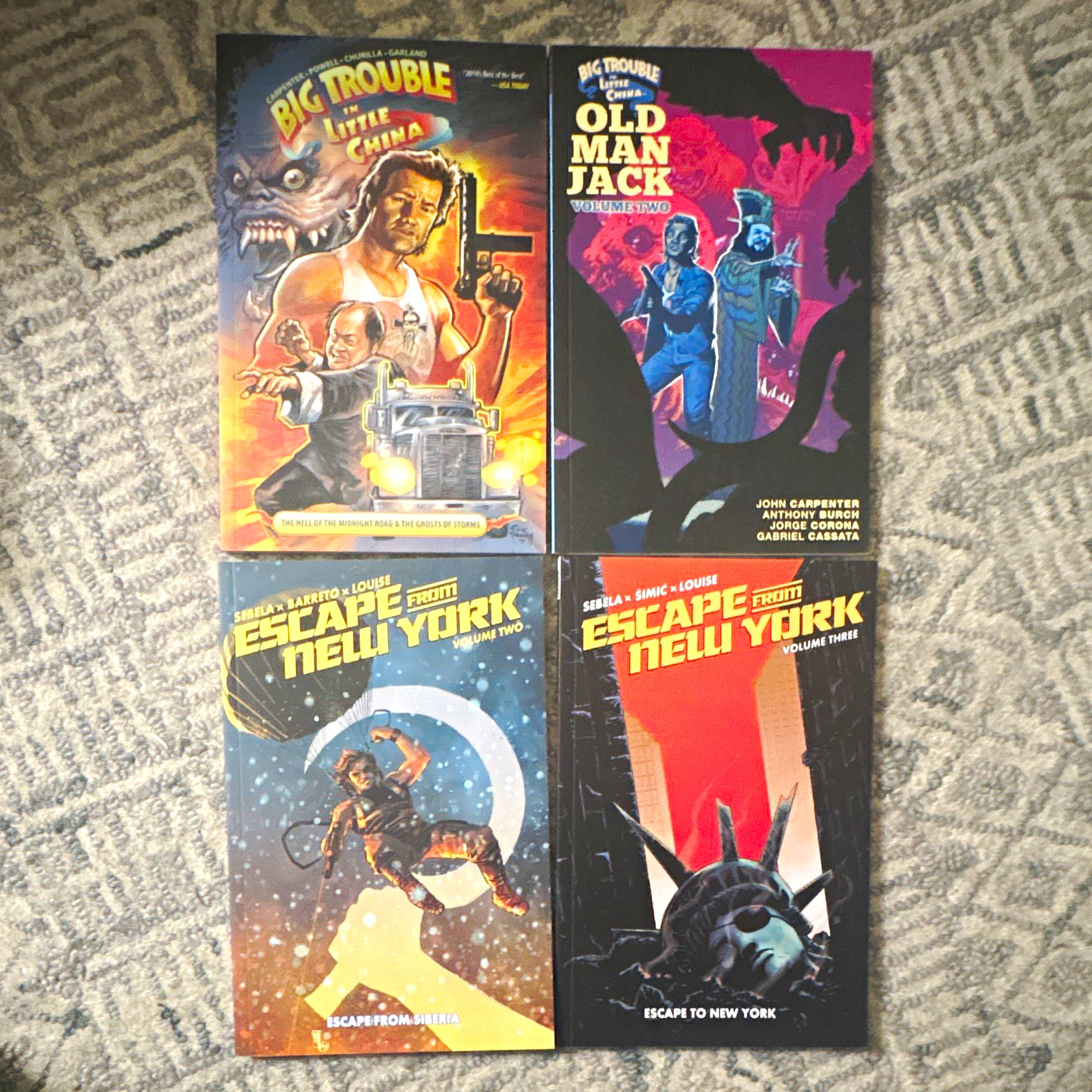BOOM Big Trouble in Little China Old Man Jack Escape from New York TPB LOT 1234 BOOM Big Trouble in Little China Old Man Jack Escape from New York TPB LOT 1234