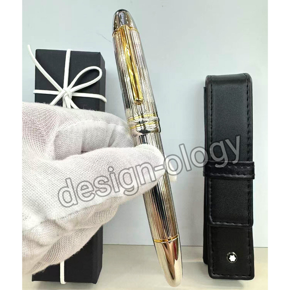 MONTBLANC Meisterstück 149 Pinstripe Solitaire Fountain Pen w/ Leather Pouch MONTBLANC Meisterstück 149 Pinstripe Solitaire Fountain Pen w/ Leather Pouch