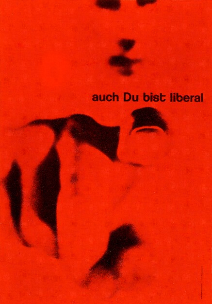 Vintage Style \'auch Du bist liberal\' Art Poster - 24x32
