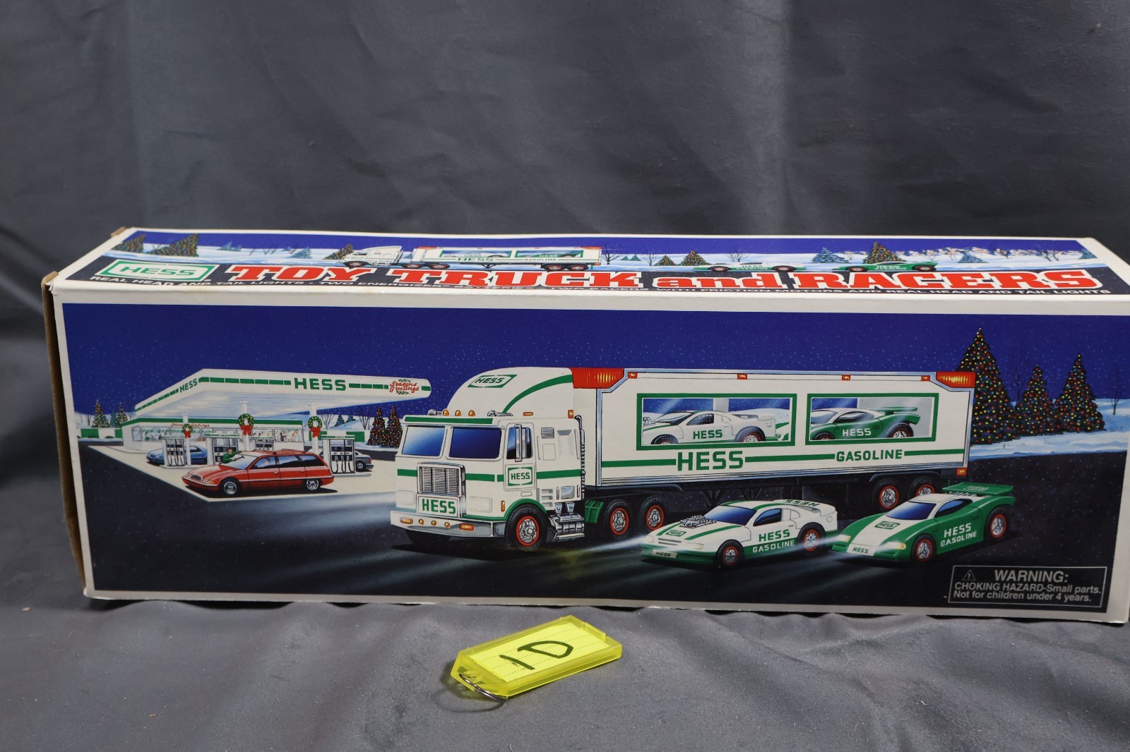 Hess Truck 1997 Toy Truck and Racers W/ Led Lights & Sounds NEW IN BOX