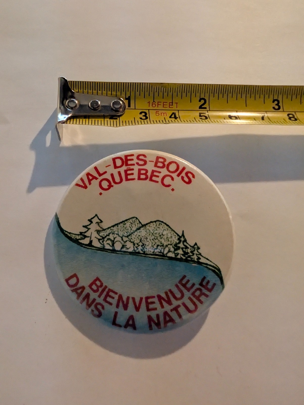 Vintage Pin Pinback Button Val Des Bois Quebec Beinvenue Das La Nature Canada