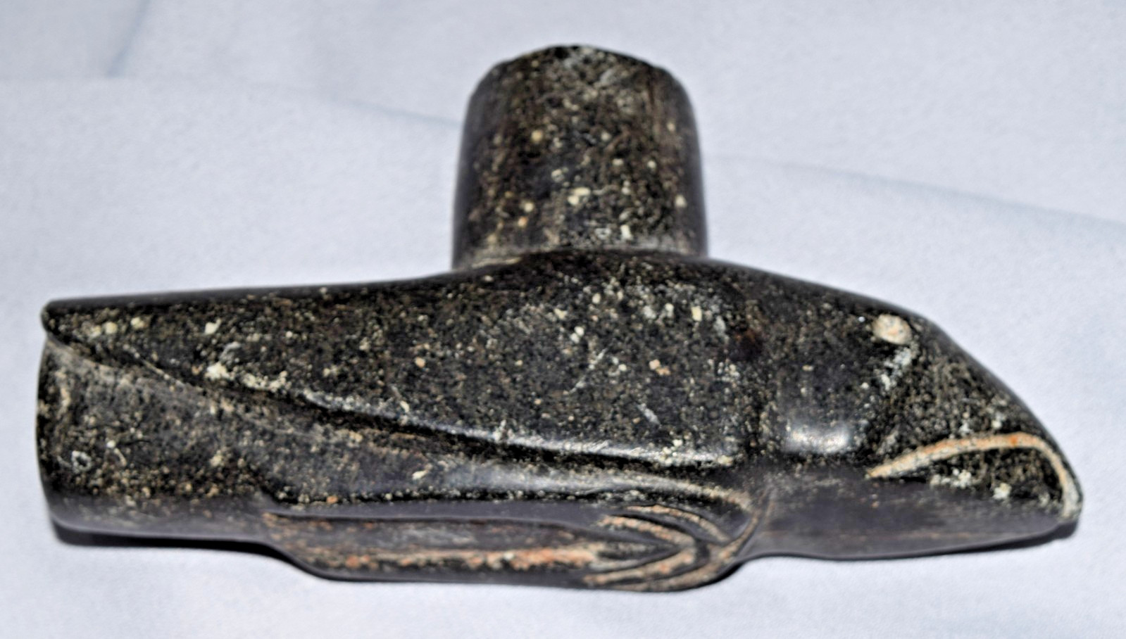 Authentic Prehistoric Raptor Effigy Pipe.  COPENA