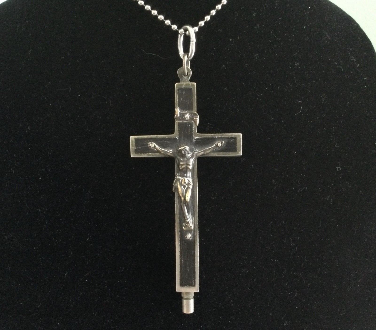 Antique Holy Reliquary Cross with Multiple Relics Made In Germany 4” X 1.75” Antique Holy Reliquary Cross with Multiple Relics Made In Germany 4” X 1.75”