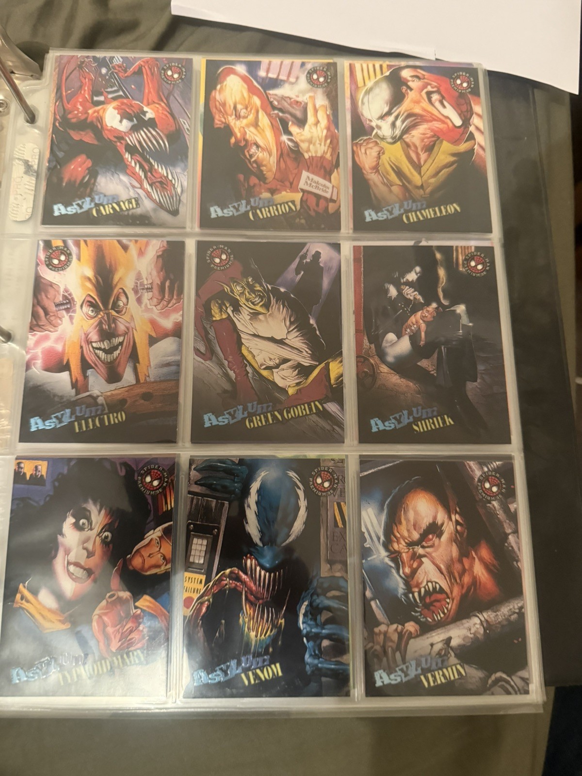 1996 Fleer Skybox Spider-man Premium complete set