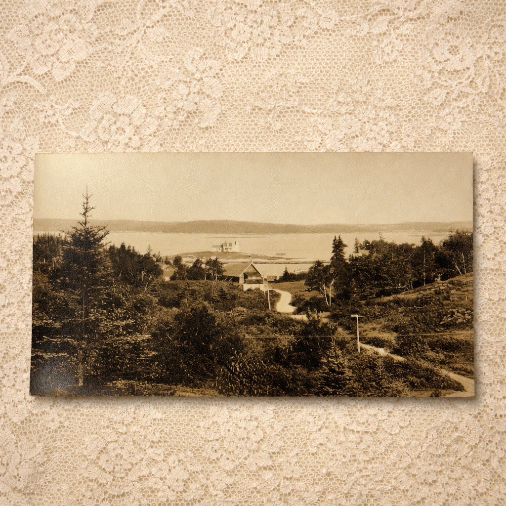 RPPC Mukilteo WA Lighthouse Coast Church Panoramic Snohomish Real Photo Postcard