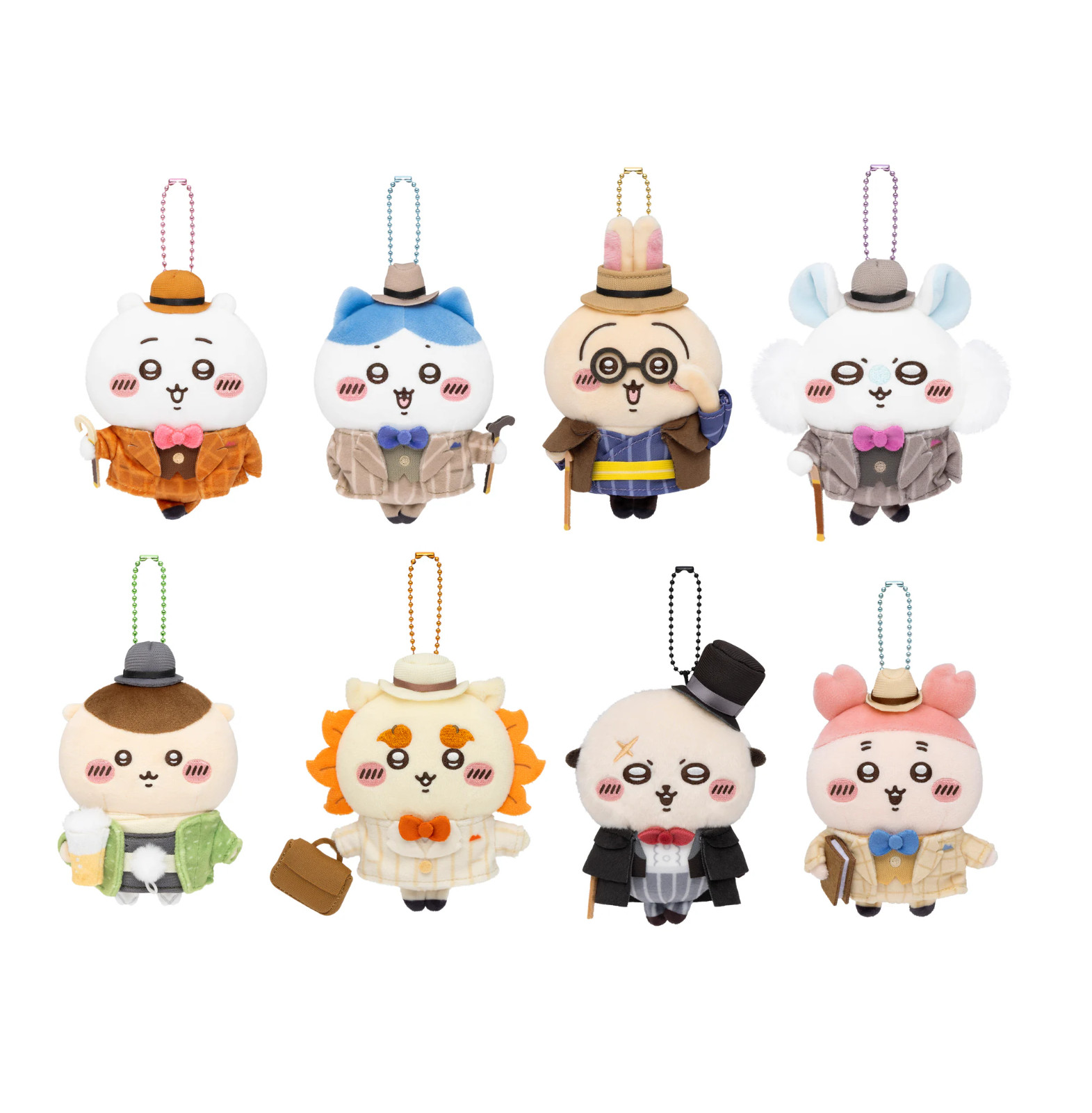Chiikawa Otaru Limited Retro Mascot Keychain Complete 8 Set