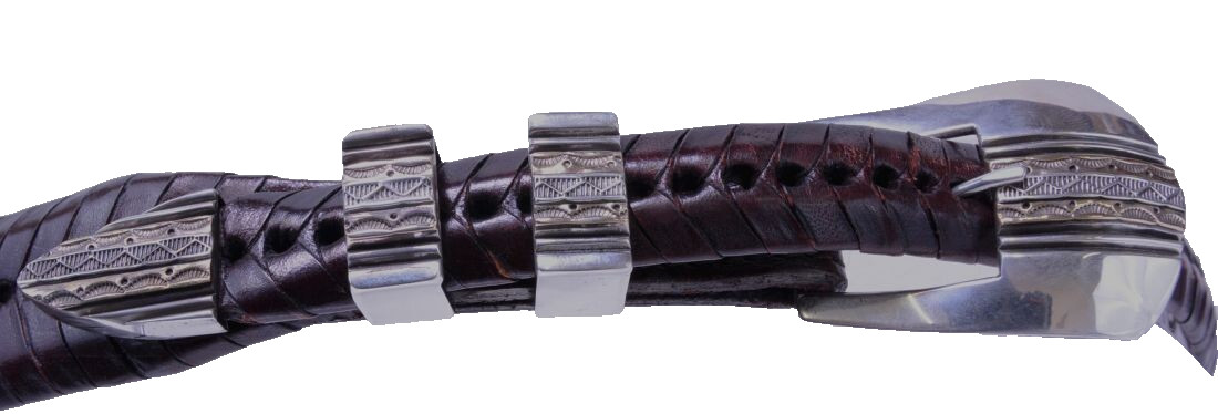 Navajo Ranger 4-pc Buckle /Belt by Sampson Werito Estate Jewelry ca. 1990-2000