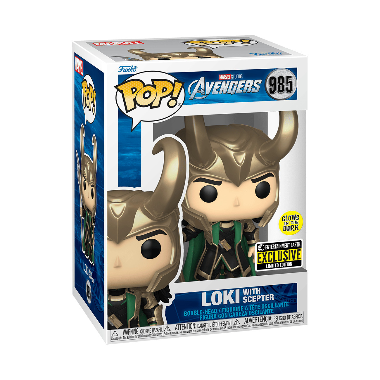 Funko Pop Vinyl: Marvel - Loki - Entertainment Earth #985 In Soft Protector