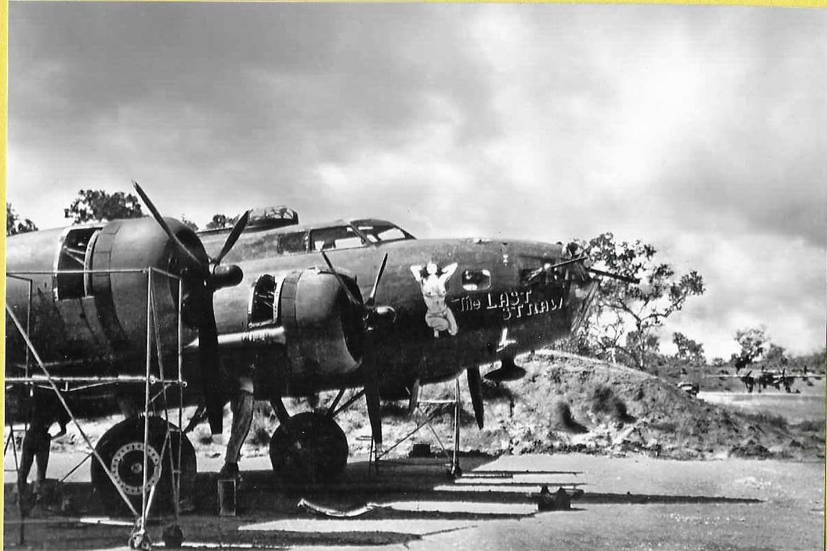 USAAF B17 Flying Fortress The Last Straw Re-Print WW2 5x7
