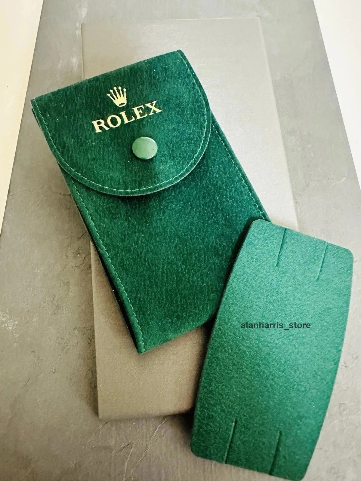 New Authentic ROLEX Green Suede Travel/Service Pouch New Authentic ROLEX Green Suede Travel/Service Pouch