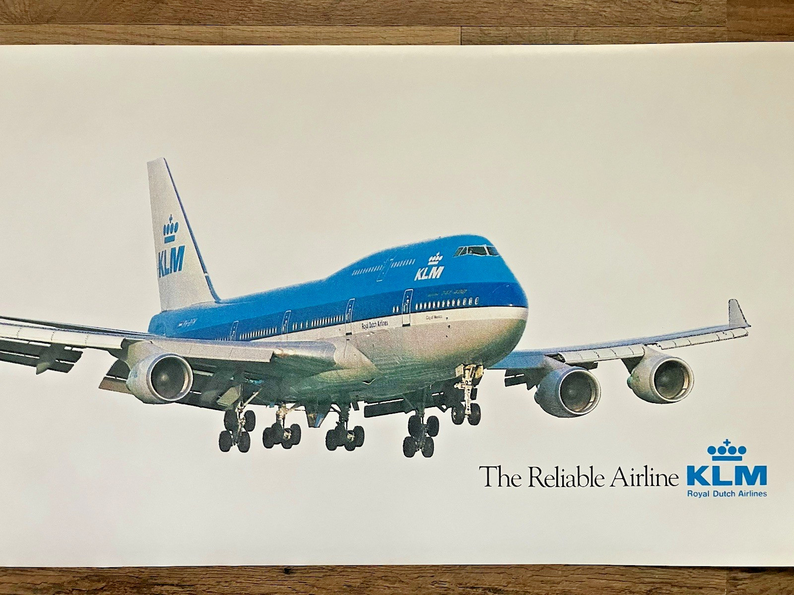 KLM AIRLINES B747 POSTER \ KLM AIRLINES B747 POSTER \