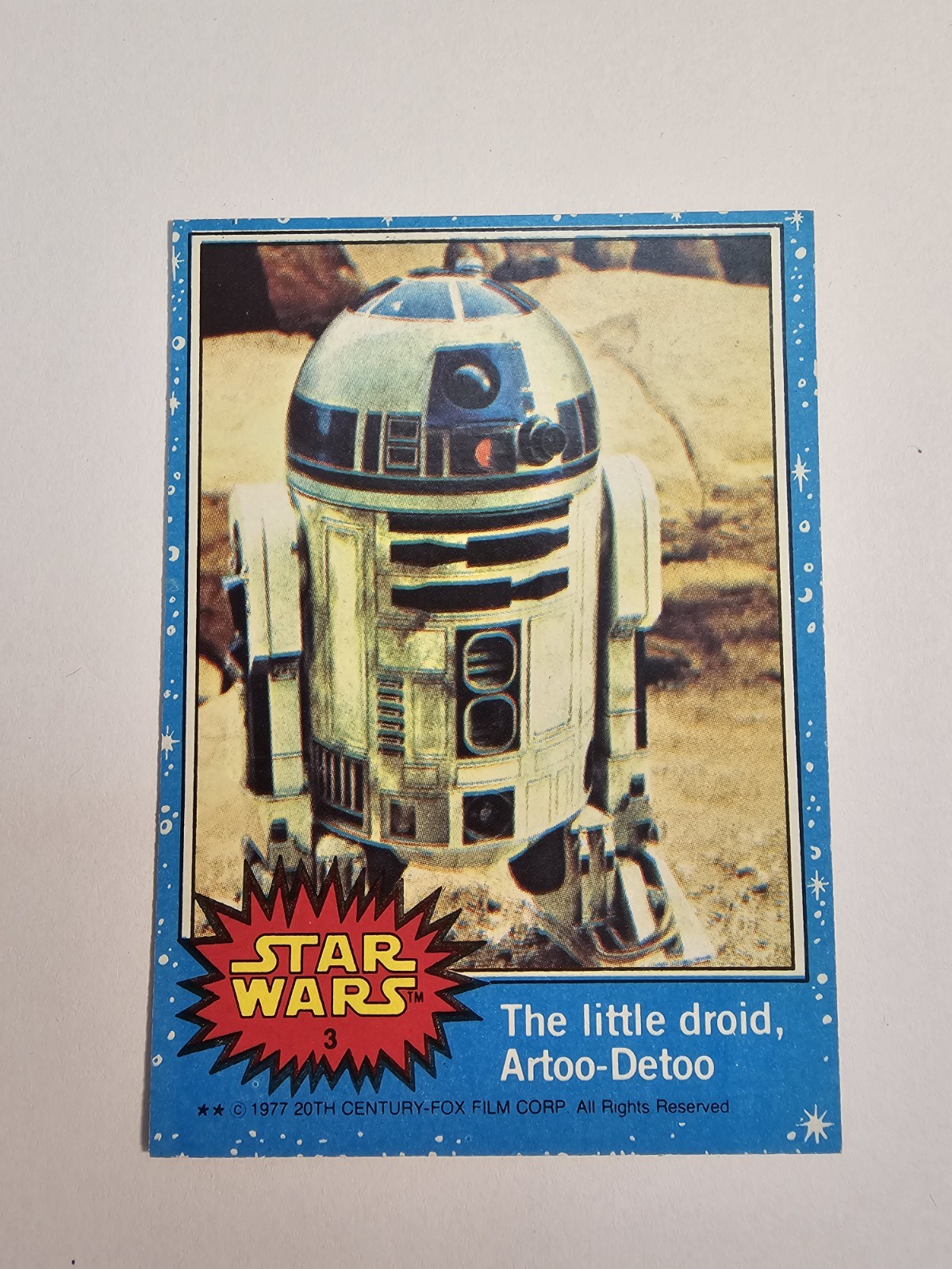 The Little Droid, Artoo-Detoo - 1977 Topps Star Wars #3 The Little Droid, Artoo-Detoo - 1977 Topps Star Wars #3