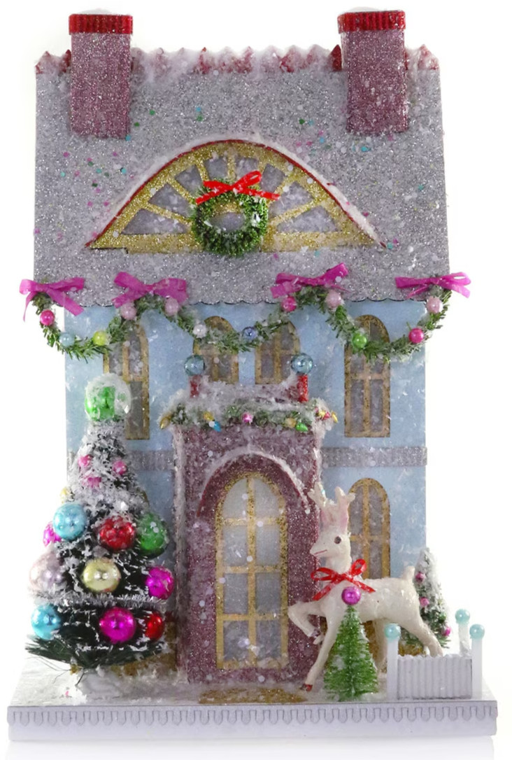 Cody Foster Christmas Retro Merry Reindeer Chateau House Village-14.5 Cody Foster Christmas Retro Merry Reindeer Chateau House Village-14.5