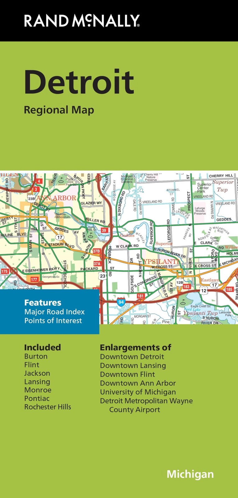 Rand McNally Folded Map: Detroit and Southeastern Michigan Regional Map Rand McNally Folded Map: Detroit and Southeastern Michigan Regional Map