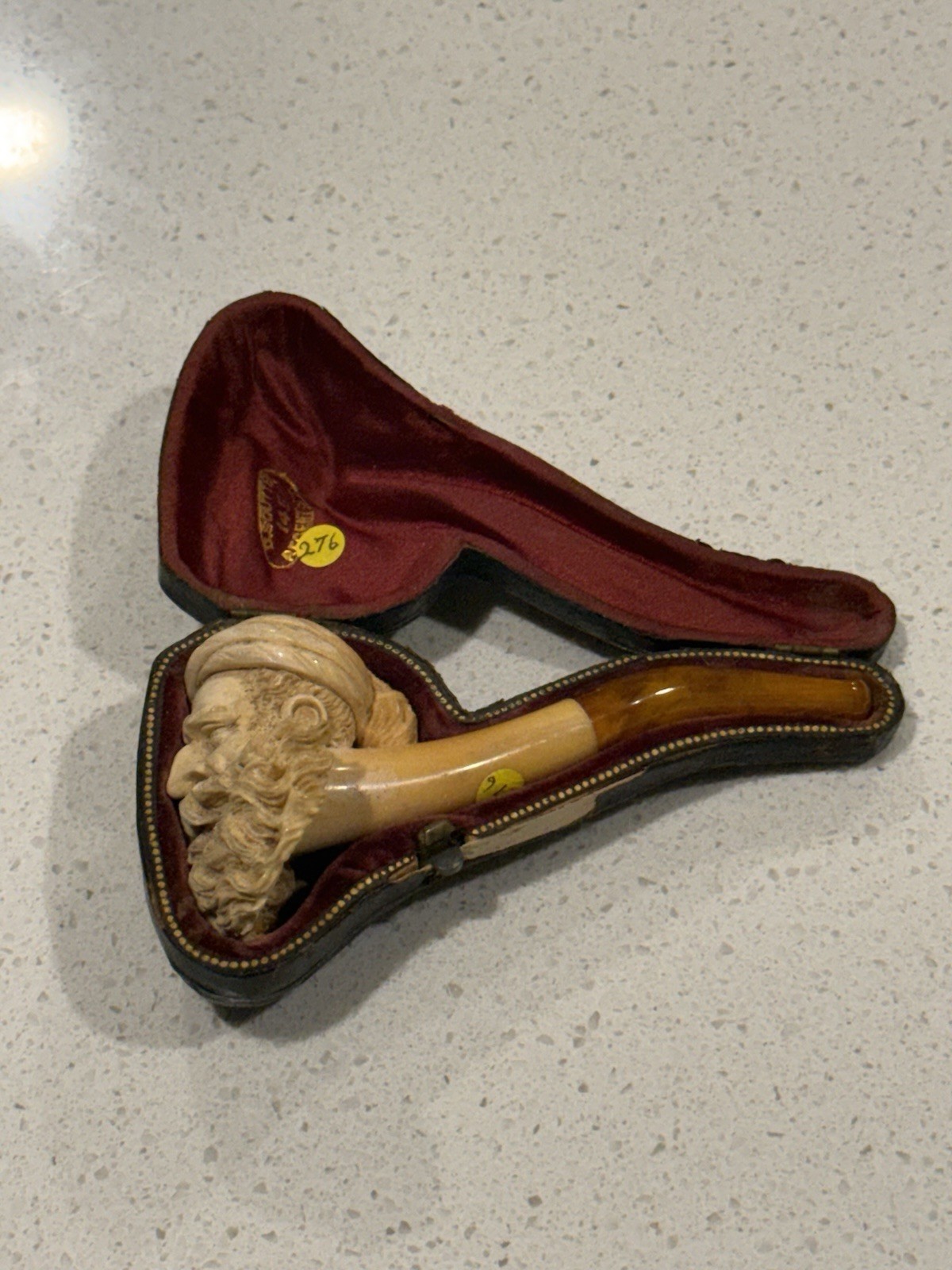 Vintage Meerschaum Pipe With Case