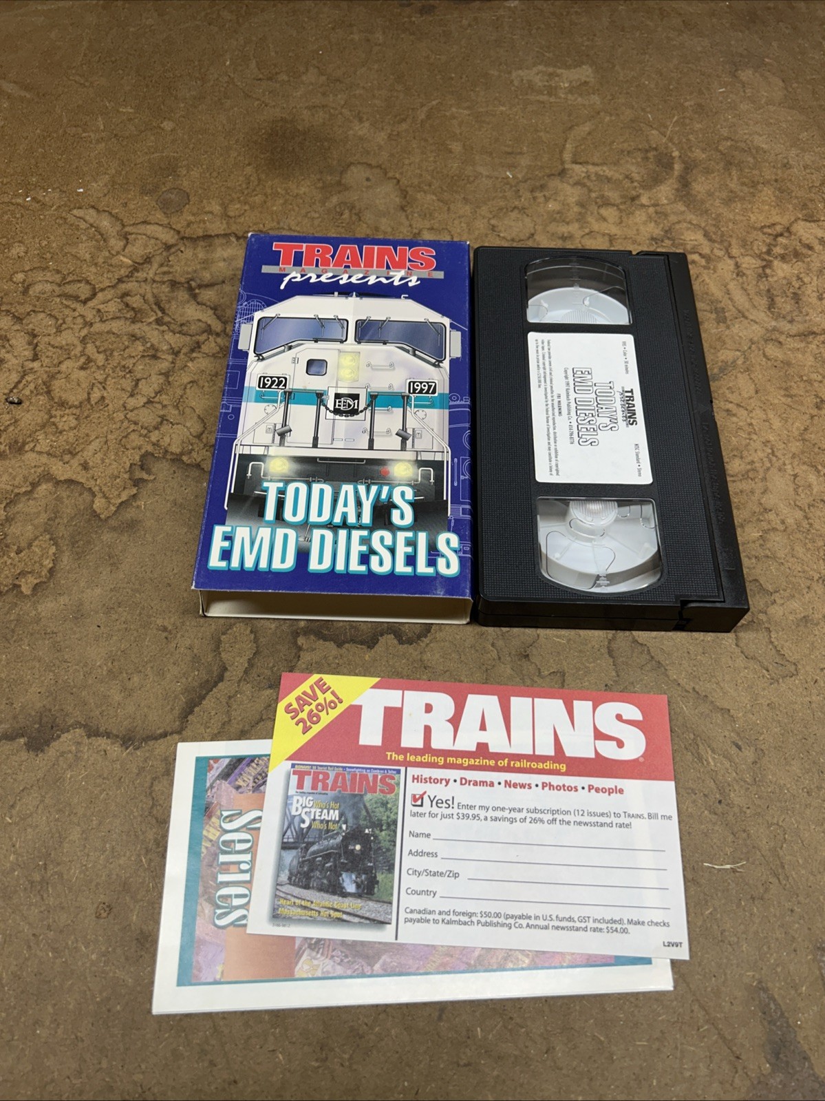 Trains Today’s EMD Diesels video Trains Railroad VHS Vintage Rare