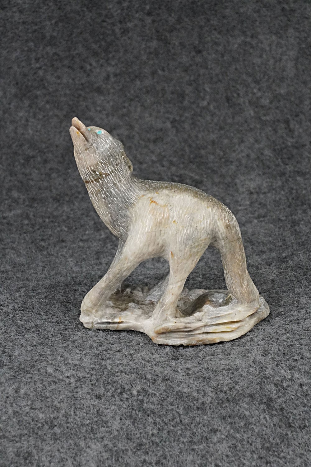 Wolf Zuni Fetish Carving - Calvin Weeka Wolf Zuni Fetish Carving - Calvin Weeka