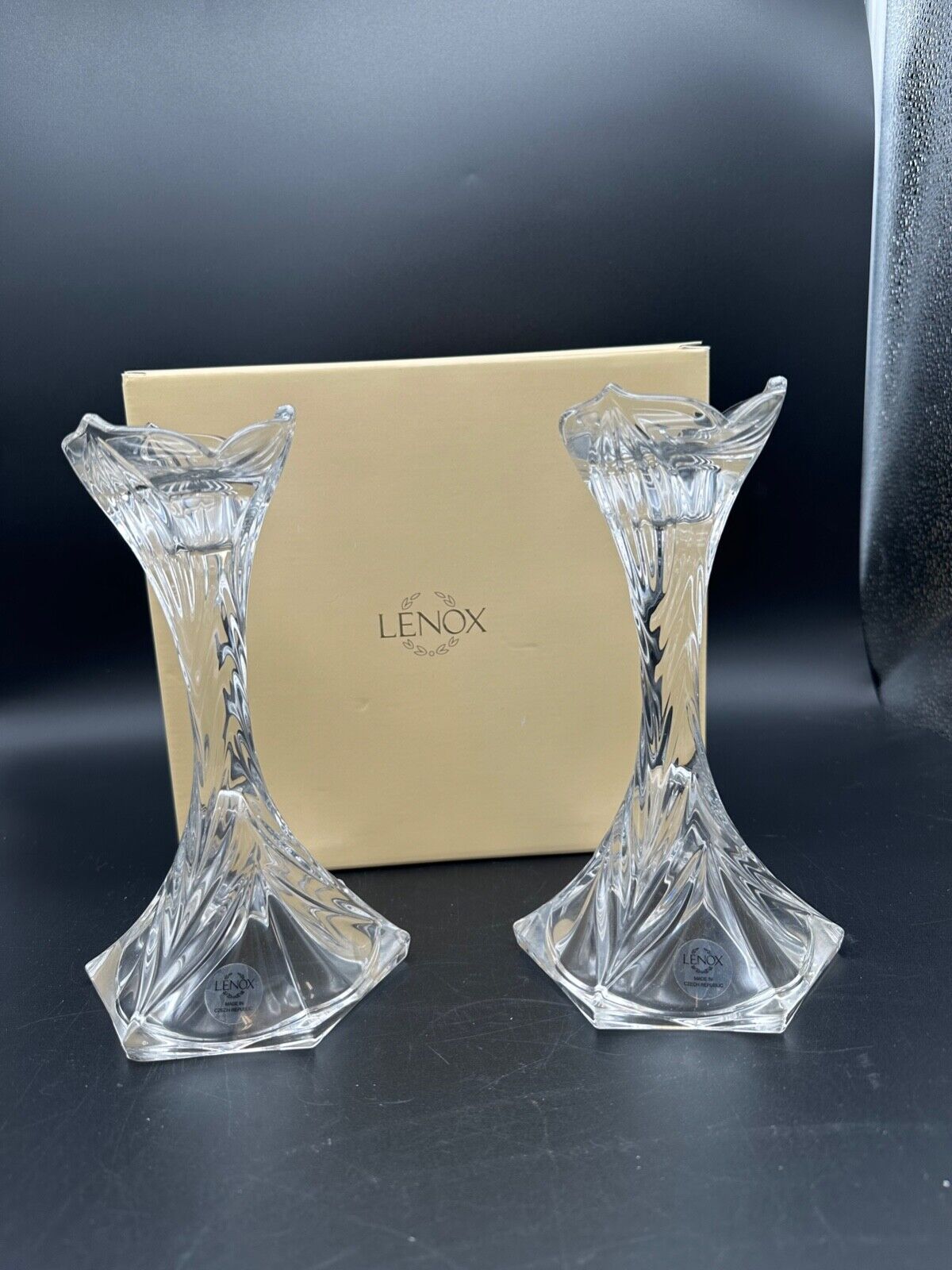 Lenox Crystal Candlesticks, Rhapsody, 8\