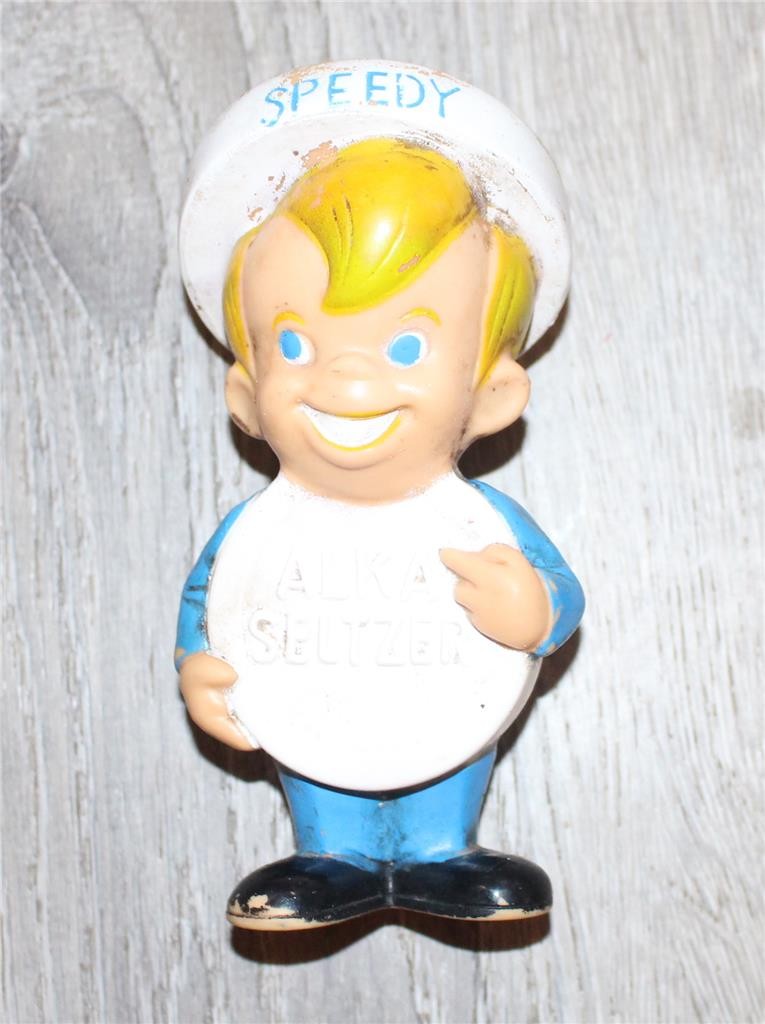 Vintage Speedy Alka Seltzer Bank Rubber 5-1/2