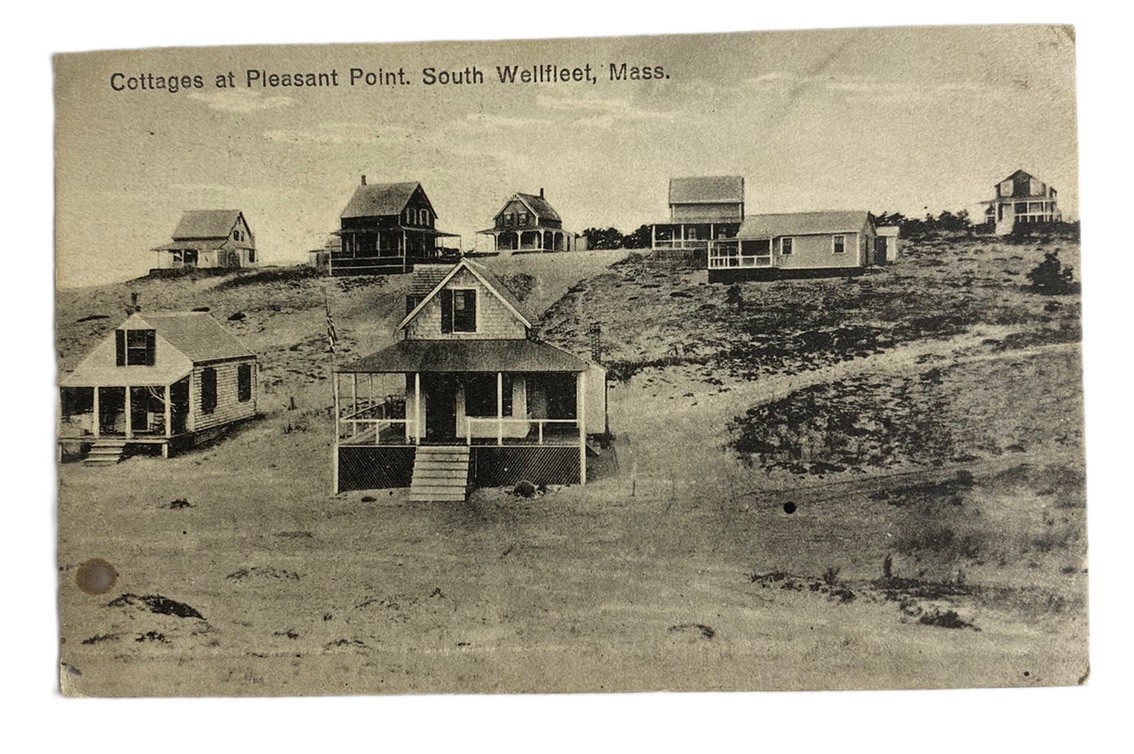 Pleasant Point Cottages Cape Cod ~ South Wellfleet MA ~ Antique 1910s Postcard