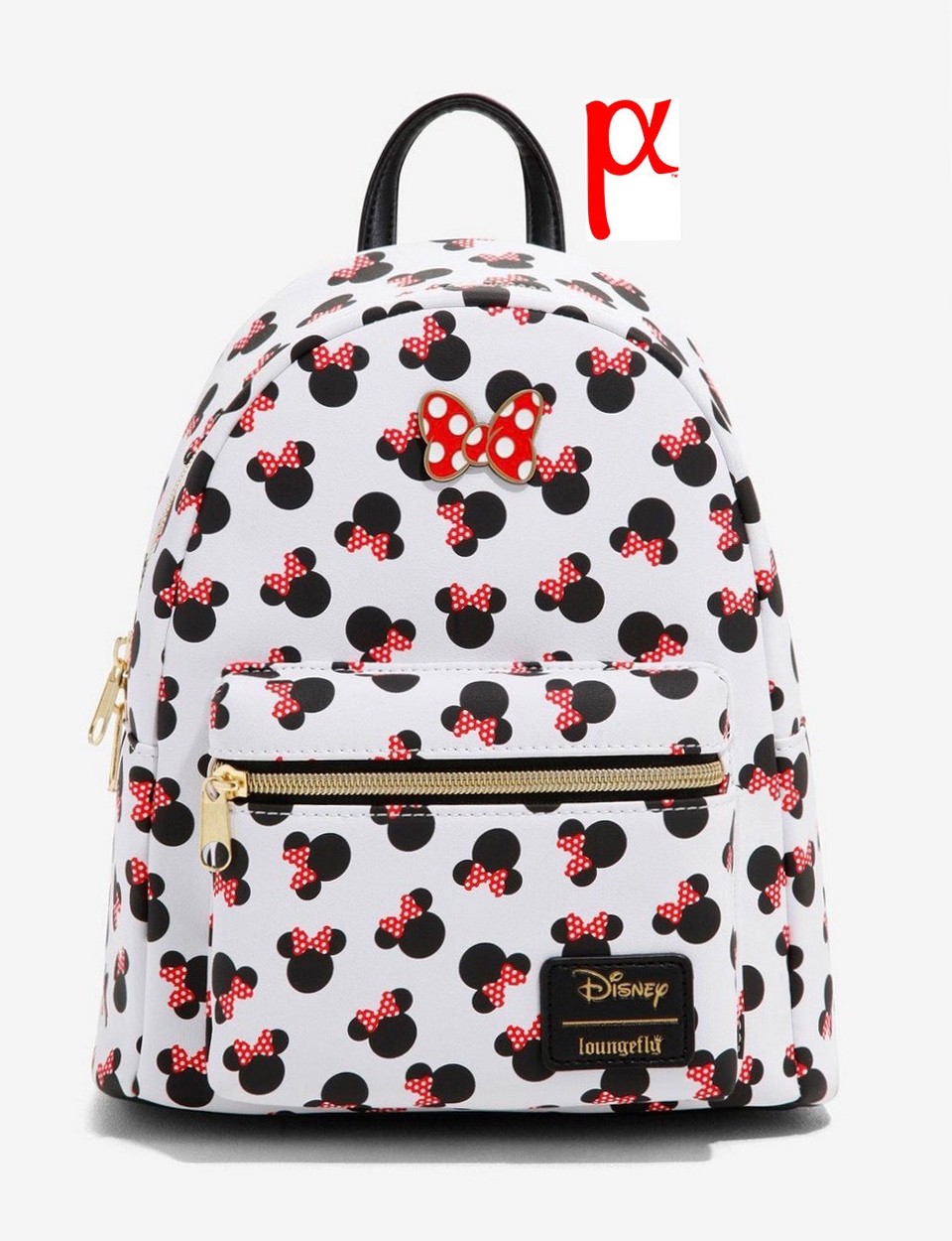 Loungefly Disney Minnie Mouse Heads Polka Dot Bow Mini Backpack Exclusive