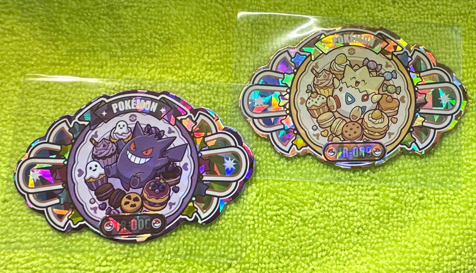 Pokémon non-TCG Menka Art Cards. Holographic Lot of 2 - Gengar & Togepi