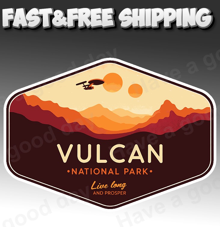 Vulcan National Park Sticker Star Trek 10 sizes 