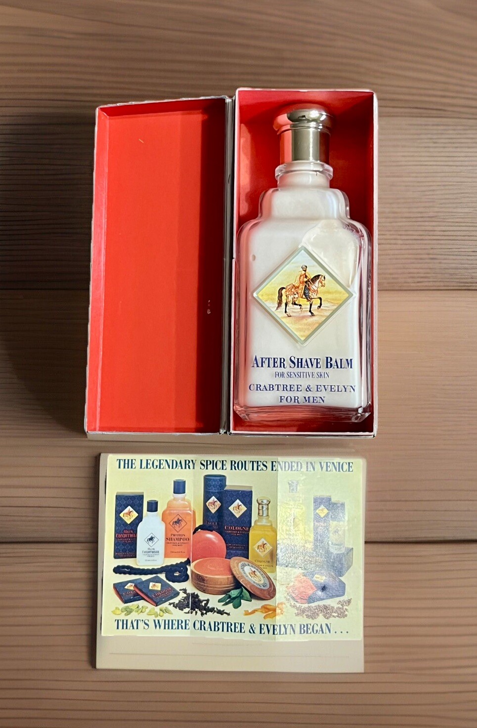 Vintage CRABTREE & EVELYN FOR MEN 4.4oz Aftershave Balm For Sensitive Skin W/Box Vintage CRABTREE & EVELYN FOR MEN 4.4oz Aftershave Balm For Sensitive Skin W/Box