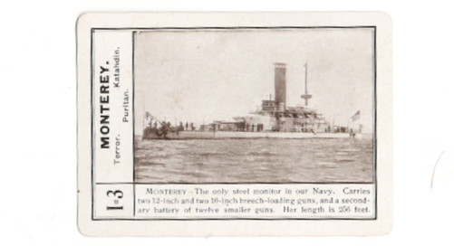 Monterey I-3, The Game of White Squadron, The Cincinnati Game Co 1896 Set Break
