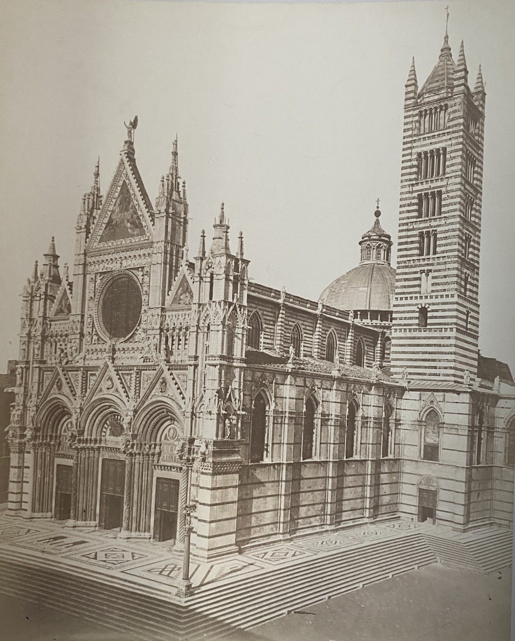 1891 Albumen Photograph Siena Cathedral Duomo Italy Gothic Architecture View 1891 Albumen Photograph Siena Cathedral Duomo Italy Gothic Architecture View