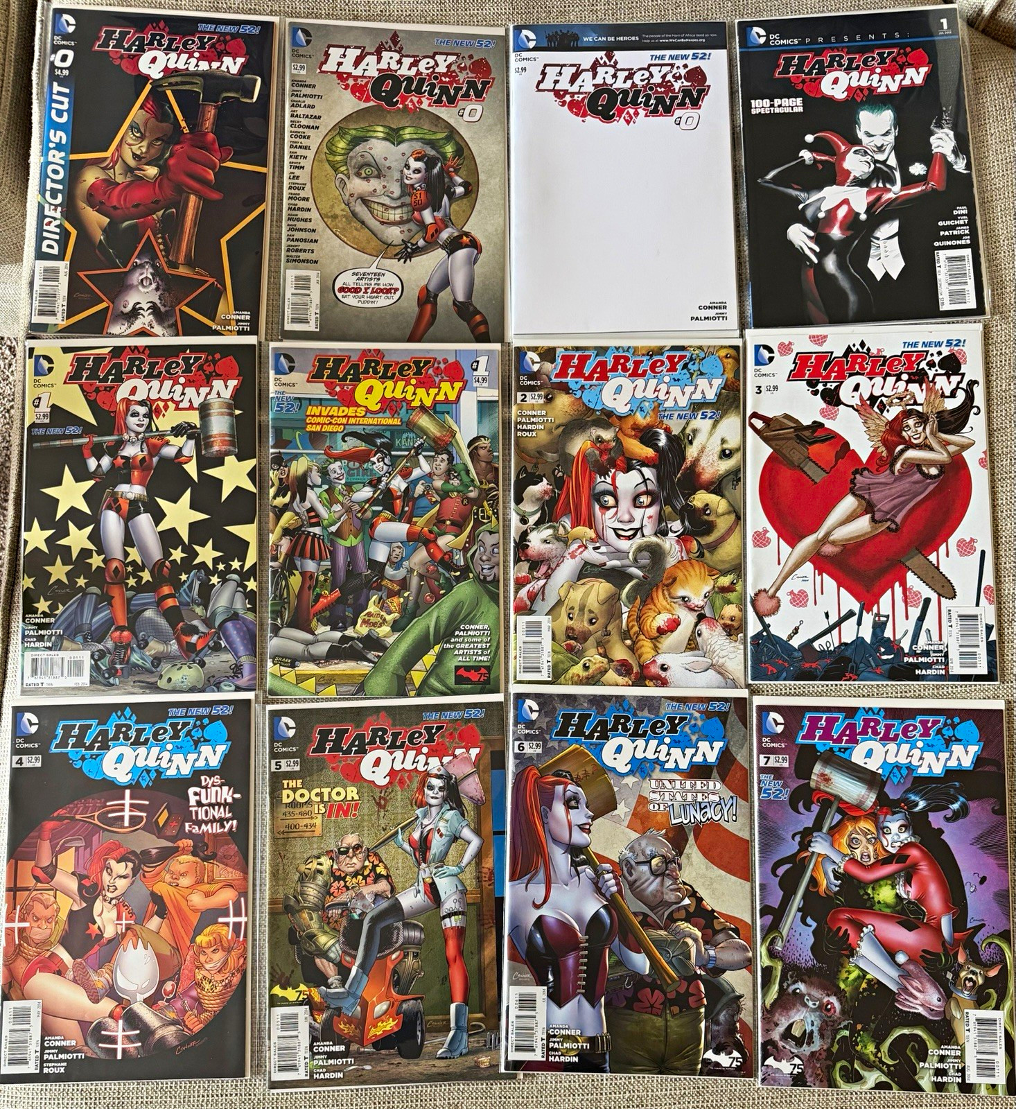 Harley Quinn New 52 #0-11 Complete Run + #7 Variant Covers & Specials DC Lot